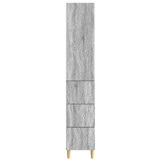 vidaXL Bathroom Column Cabinet Wall Hung M33xD34.5xH90cm Sonoma