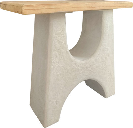 Marila Wooden Console Natural-Ecru L100xW38xH80cm