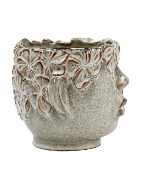Fylliana Ceramic Green Plant Pot 20x18x16cm