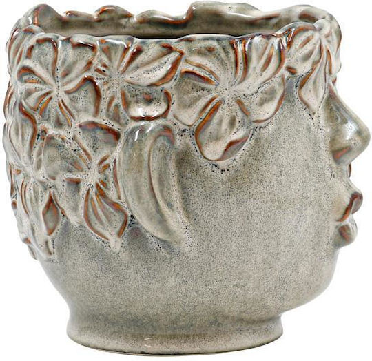 Fylliana Ceramic Green Plant Pot 20x18x16cm