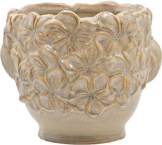 Fylliana Fylliana Keramischer Pflanzentopf Beiges 20x18x16cm