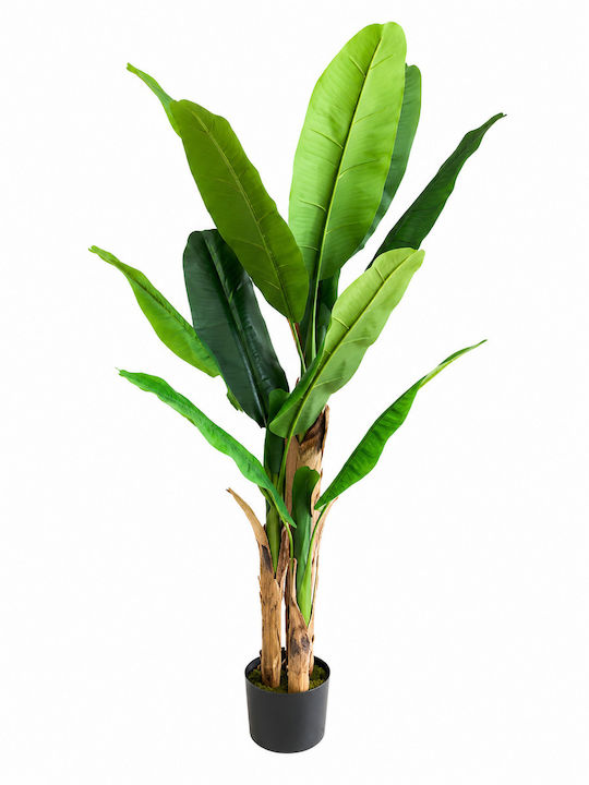 Artificial Decorative Banana Leaf Potted Plant 140cm Indoor Space