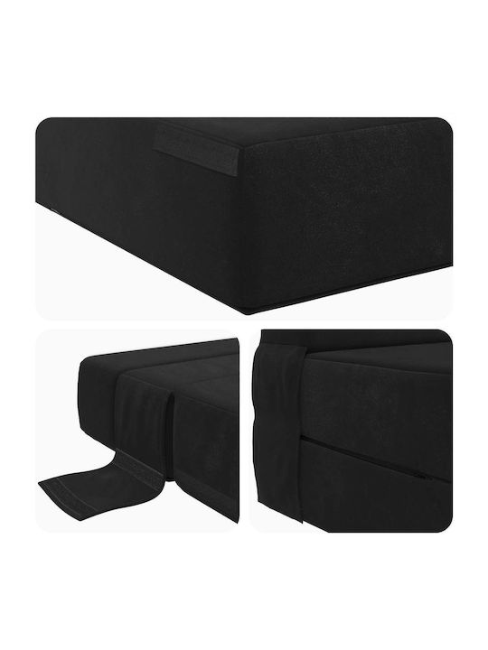 Multifunctional Bean Bag Sofa Black 70x72x60cm