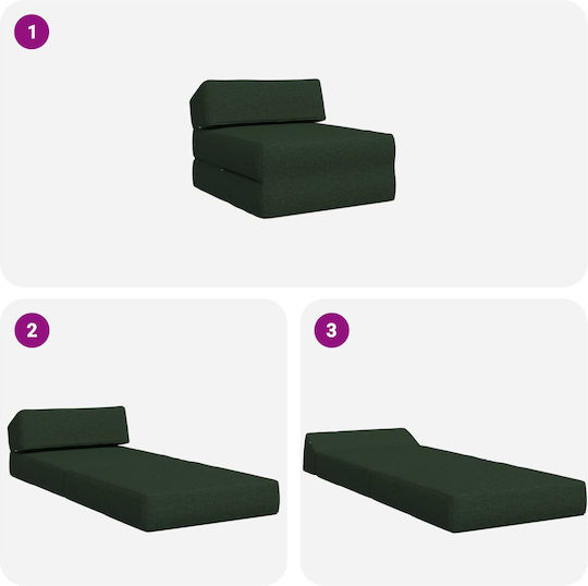Vielseitiger Sitzsack Kanape Grün 60x70x41cm