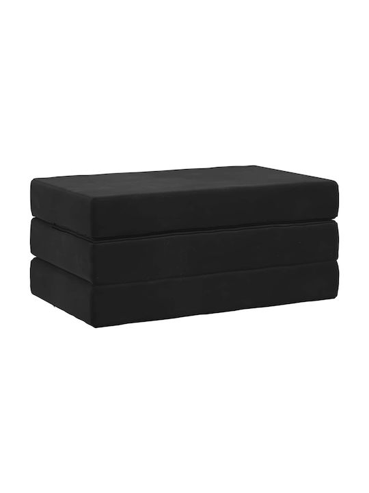 Πολυμορφικός Πουφ Καναπές Μαύρο 80x67x45cm