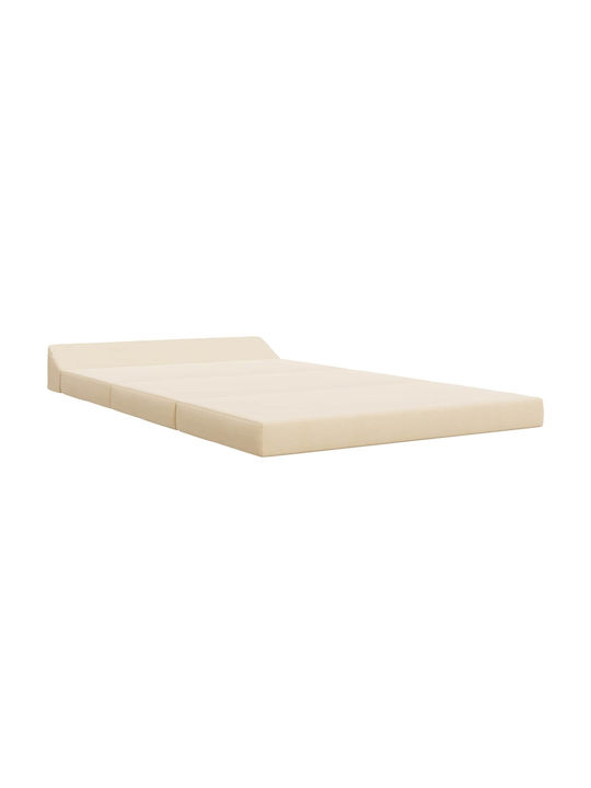 Multifunctional Bean Bag Sofa Cream 120x60x49cm