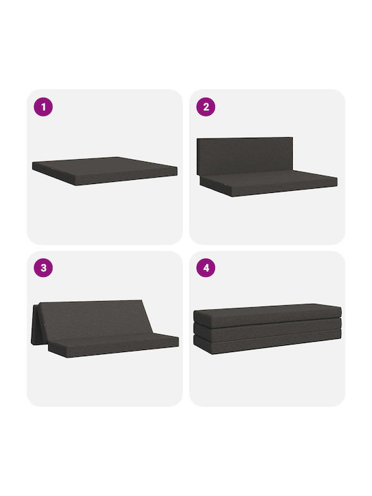 Multifunctional Bean Bag Sofa Dark Gray 200x67x45cm