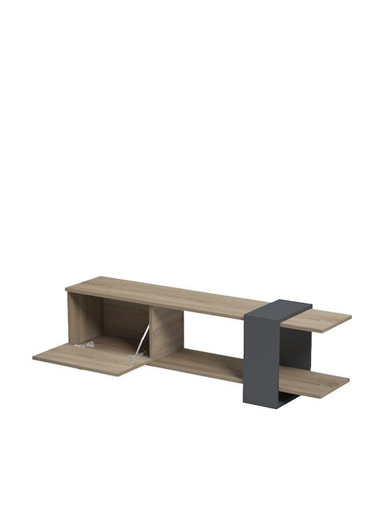 Έπιπλο Τηλεόρασης Standi Ανθρακί Μ120xΠ25xΥ36.8cm