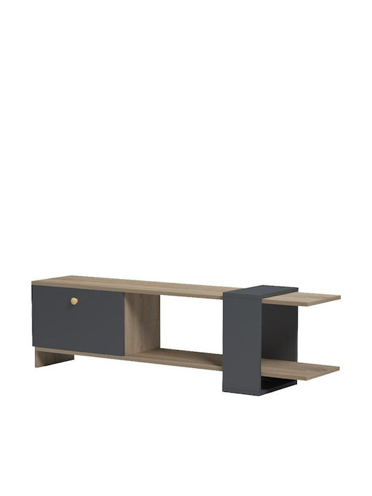 Έπιπλο Τηλεόρασης Standi Ανθρακί Μ120xΠ25xΥ36.8cm