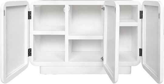 Bufet Kooldio Din Lemn Alb 120x37.5x69cm