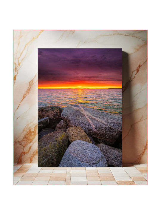 Панел Scenic Sunset Over Sea Графично Залез Над Морето 80x120