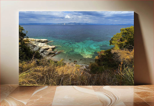 Serene Coastal Landscape Γαλήνιο Παραθαλάσσιο Τοπίο 1