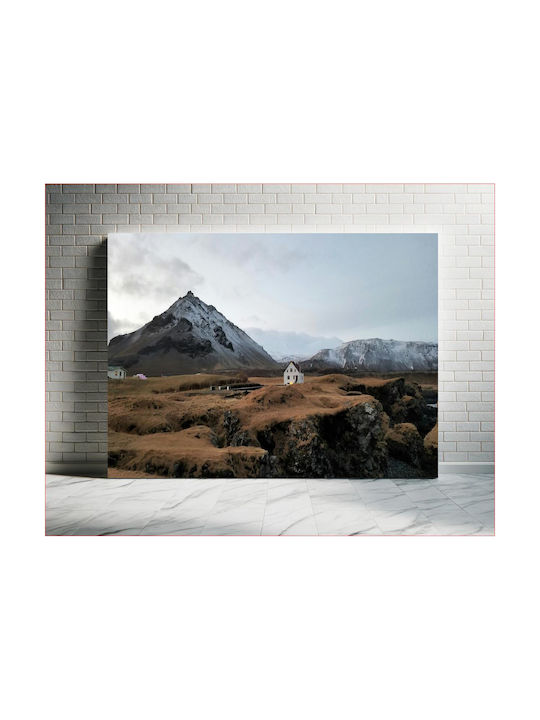Painting Lonely House In Mountainous Landscape Lonely House Mountainous Landscape 150x100