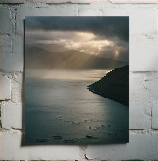 Πίνακας Misty Sunrise Over Sea Misty Sunrise Over Sea 70x100 Πίνακας Misty Sunrise Over Sea Misty Sunrise Over Sea 70x100