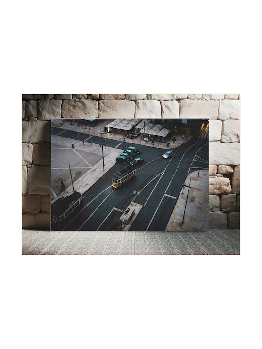 Panou Intersection Trams Cars Tablouri Decorative 65x40