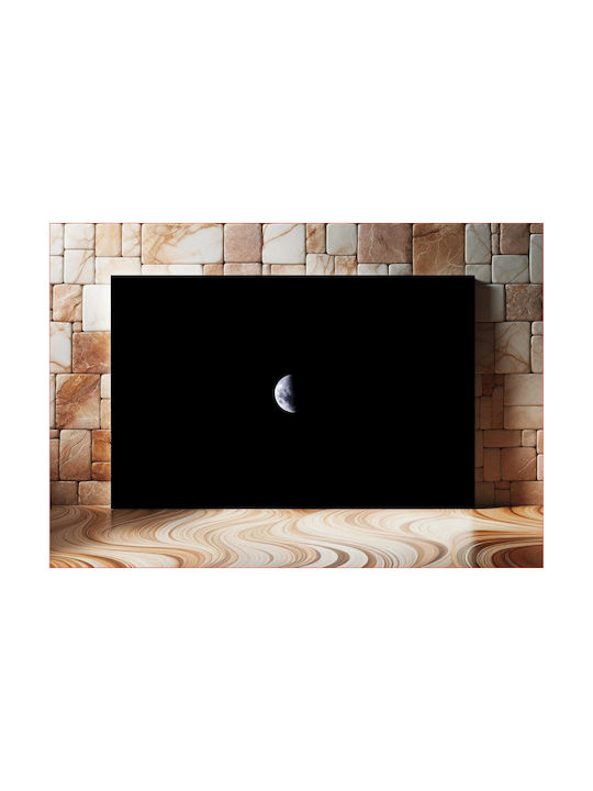 Πίνακας Half Moon In Space Μισή Σελήνη Στο Διάστημα 100x70