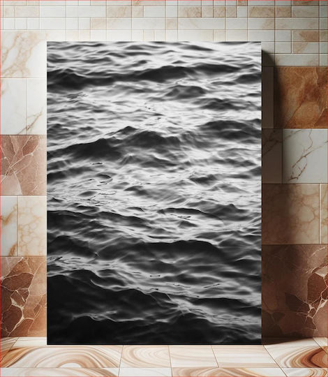 Painting Waves In Black White Waves Black White 70x100