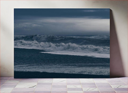 Stormy Sea Θάλασσα Φουρτουνιασμένη 1 σε Καμβά Stormy Sea Θάλασσα Φουρτουνιασμένη 1 σε Καμβά