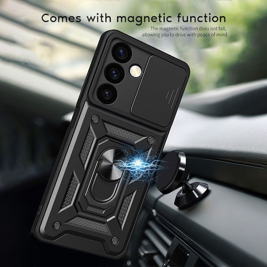Ring Armor Campro Sonique Xiaomi Poco F8 Ultra 5g Mobile Phone Case Black