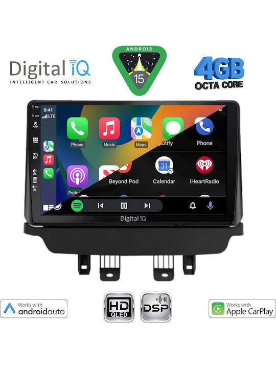 Digital IQ Car Audio System for Mazda 2 2014-2023 Bluetooth USB WiFi GPS Apple CarPlay Android Auto with 9" Touch Screen