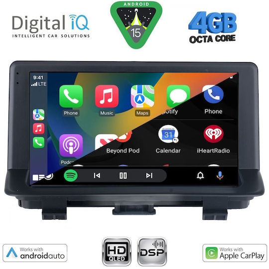Digital IQ Ηχοσύστημα Αυτοκινήτου για Audi Q3 2012-2018 (Bluetooth/USB/WiFi/GPS/Apple-Carplay/Android-Auto) με Οθόνη Αφής 9"