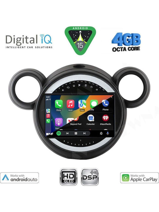 Digital IQ Auto-Audiosystem Für Mini Countryman Paceman 2010-2016 Bluetooth USB Eingebautes Wi-Fi GPS Apple CarPlay Android Auto Mit 9 Zoll Touchscreen