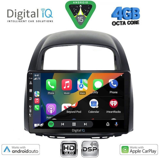 Digital IQ Ηχοσύστημα Αυτοκινήτου για Daihatsu Sirion 2006-2012 (Bluetooth/USB/WiFi/GPS/Apple-Carplay/Android-Auto) με Οθόνη Αφής 10"