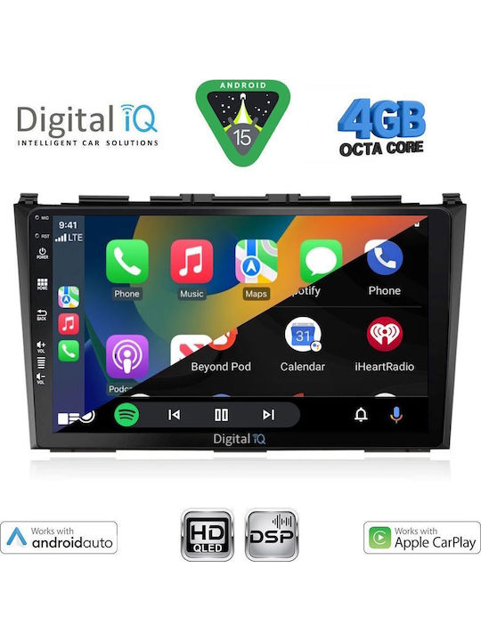 Digital IQ Car Audio System for Honda CR-V 2006-2012 Bluetooth USB WiFi GPS Apple CarPlay Android Auto with 9" Touch Screen