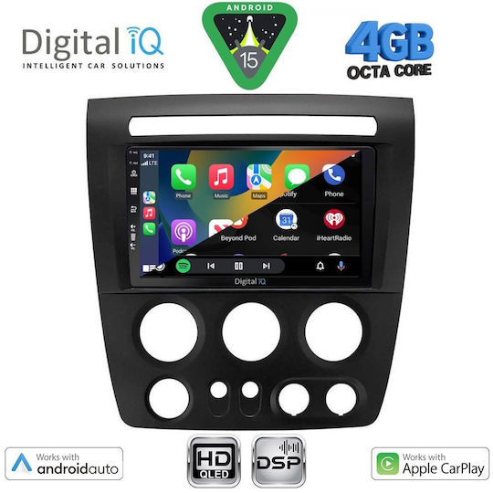 Digital IQ Ηχοσύστημα Αυτοκινήτου Hummer H3 2005-2009 (Bluetooth/USB/WiFi/GPS/Apple-Carplay/Android-Auto) με Οθόνη Αφής 9"