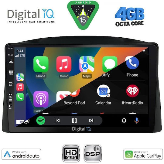 Digital IQ Ηχοσύστημα Αυτοκινήτου για Jeep Grand Cherokee 2005-2007 (Bluetooth/USB/WiFi/GPS/Apple-Carplay/Android-Auto) με Οθόνη Αφής 10"