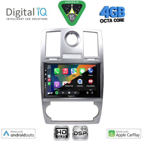 Digital IQ Car Audio System Chrysler 300C 2005-2010 Bluetooth USB WiFi GPS Apple CarPlay Android Auto with 9" Touch Screen