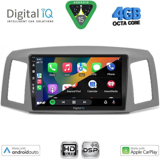 Digital IQ Ηχοσύστημα Αυτοκινήτου για Jeep Grand Cherokee 2005-2007 (Bluetooth/USB/WiFi/GPS/Apple-Carplay/Android-Auto) με Οθόνη Αφής 10"