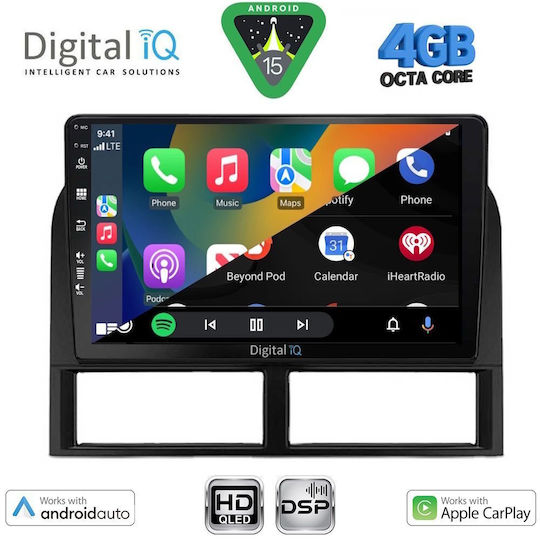 Digital IQ Ηχοσύστημα Αυτοκινήτου για Jeep Grand Cherokee 1999-2004 (Bluetooth/USB/WiFi/GPS/Apple-Carplay/Android-Auto) με Οθόνη Αφής 9"