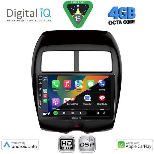Digital IQ Ηχοσύστημα Αυτοκινήτου για Peugeot 4008 Mitsubishi Asx 2009+ (Bluetooth/USB/WiFi/GPS/Apple-Carplay/Android-Auto) με Οθόνη Αφής 10"