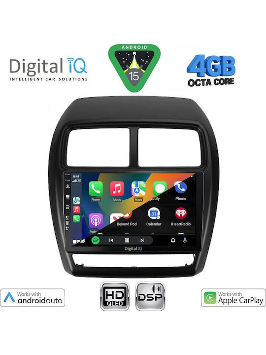 Digital IQ Car Audio System for Mitsubishi Asx 2020-2023 (Bluetooth/USB/WiFi/GPS/Apple CarPlay/Android Auto) with 9" Touch Screen