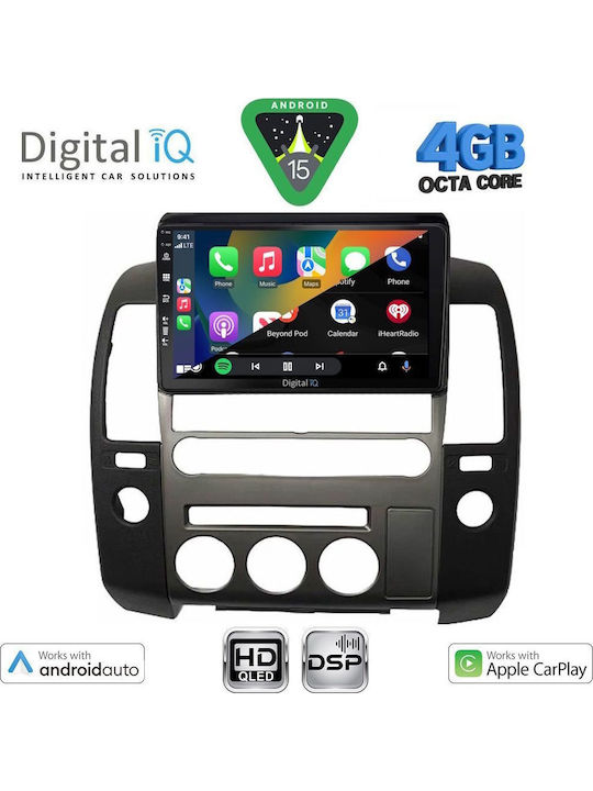 Digital IQ Car Audio System for Nissan Navara 2006-2011 Bluetooth USB WiFi GPS Apple CarPlay Android Auto with 9" Touch Screen