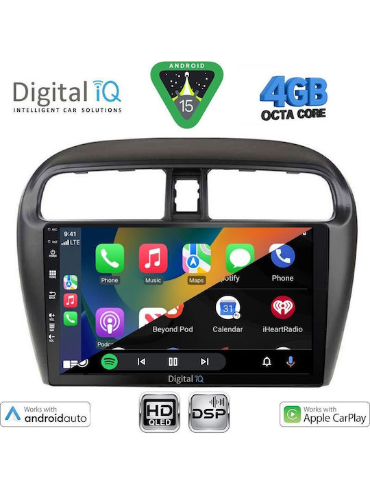 Digital IQ Car Audio System for Mitsubishi Space Star 2013-2020 Bluetooth USB WiFi GPS Apple CarPlay Android Auto with 9" Touch Screen