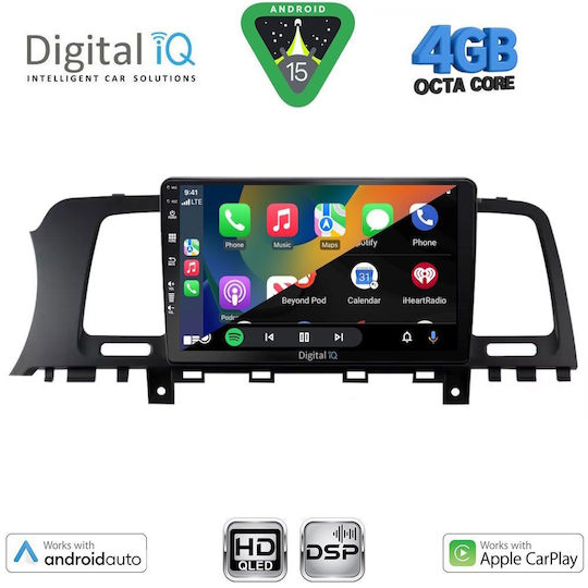 Digital IQ Car Audio System for Nissan Murano 2007-2014 Bluetooth USB WiFi GPS Apple CarPlay Android Auto with 9" Touch Screen