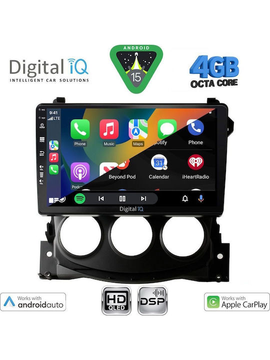 Digital IQ Car Audio System for Nissan 370Z 2009-2012 Bluetooth USB WiFi GPS Apple CarPlay Android Auto with 9" Touch Screen