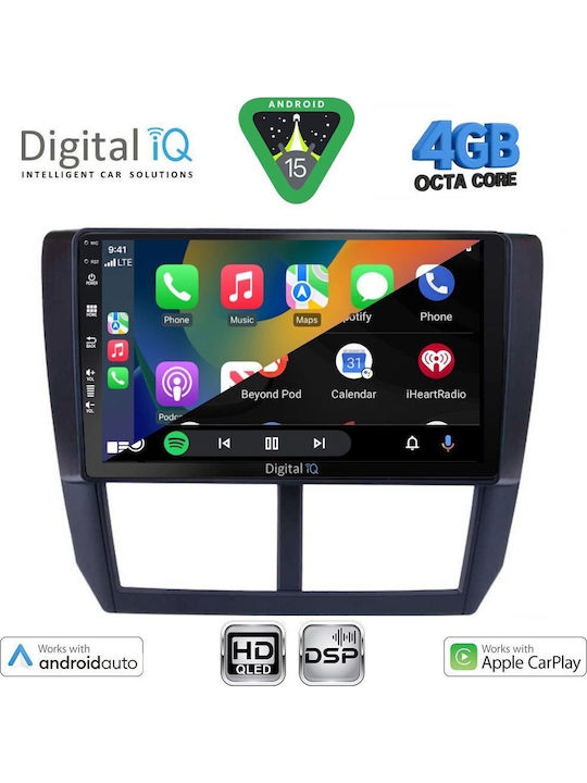 Digital IQ Car Audio System for Subaru Forester / Impreza 2008-2013 (Bluetooth/USB/WiFi/GPS/Apple CarPlay/Android Auto) with 9" Touch Screen