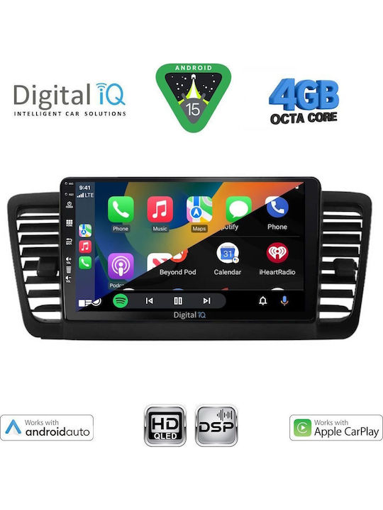 Digital IQ Car Audio System for Subaru Legacy / Outback 2002-2008 (Bluetooth/USB/WiFi/GPS/Apple CarPlay/Android Auto) with 9" Touch Screen