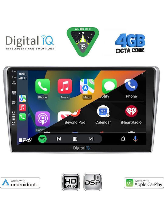 Digital IQ Car Audio System for Toyota Avensis 2003-2009 (Bluetooth/USB/WiFi/GPS/Apple CarPlay/Android Auto) with 9" Touch Screen