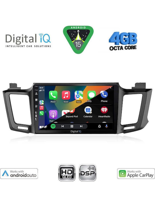 Digital IQ Car Audio System for Toyota RAV 4 2013-2019 (Bluetooth/USB/WiFi/GPS/Apple CarPlay/Android Auto) with 10" Touch Screen