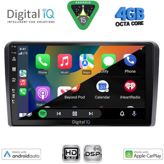 Digital IQ Ηχοσύστημα Αυτοκινήτου για Volkswagen Golf 1998-2003 (Bluetooth/USB/WiFi/GPS/Apple-Carplay/Android-Auto) με Οθόνη Αφής 9"