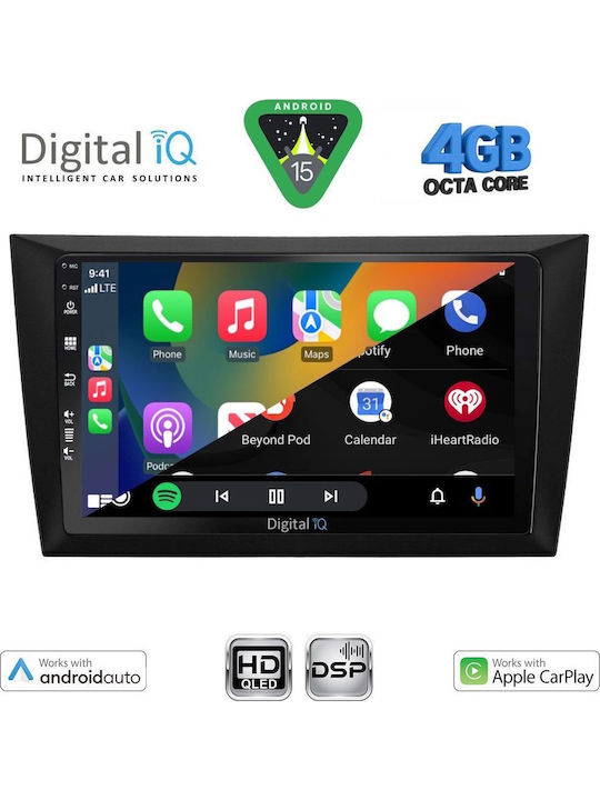 Digital IQ Car Audio System for Volkswagen Golf 2009-2012 Bluetooth USB WiFi GPS Apple CarPlay Android Auto with 9" Touch Screen