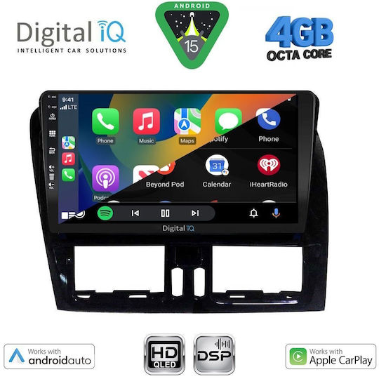 Digital IQ Car Audio System for Volvo XC 60 2009-2017 Bluetooth USB WiFi GPS Apple CarPlay Android Auto with 9" Touch Screen