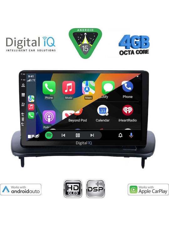 Digital IQ Car Audio System for Volvo C30 / S40 2004-2013 (Bluetooth/USB/WiFi/GPS/Apple CarPlay/Android Auto) with 9" Touch Screen