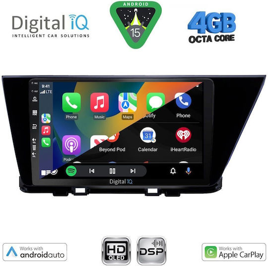 Digital IQ Car Audio System for Kia Niro 2017-2021 Bluetooth USB WiFi GPS Apple CarPlay Android Auto with 9" Touch Screen
