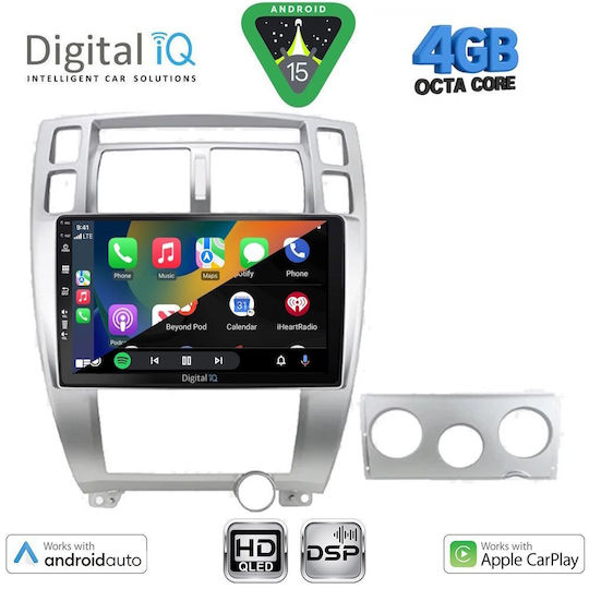Digital IQ Ηχοσύστημα Αυτοκινήτου για Hyundai Tucson 2004-2010 (Bluetooth/USB/WiFi/GPS/Apple-Carplay/Android-Auto) με Οθόνη Αφής 10"