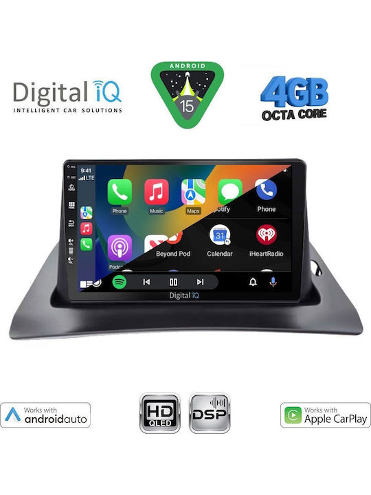 Digital IQ Car Audio System for Renault Kangoo 2010-2021 (Bluetooth/USB/WiFi/GPS/Apple CarPlay/Android Auto) with 9" Touch Screen